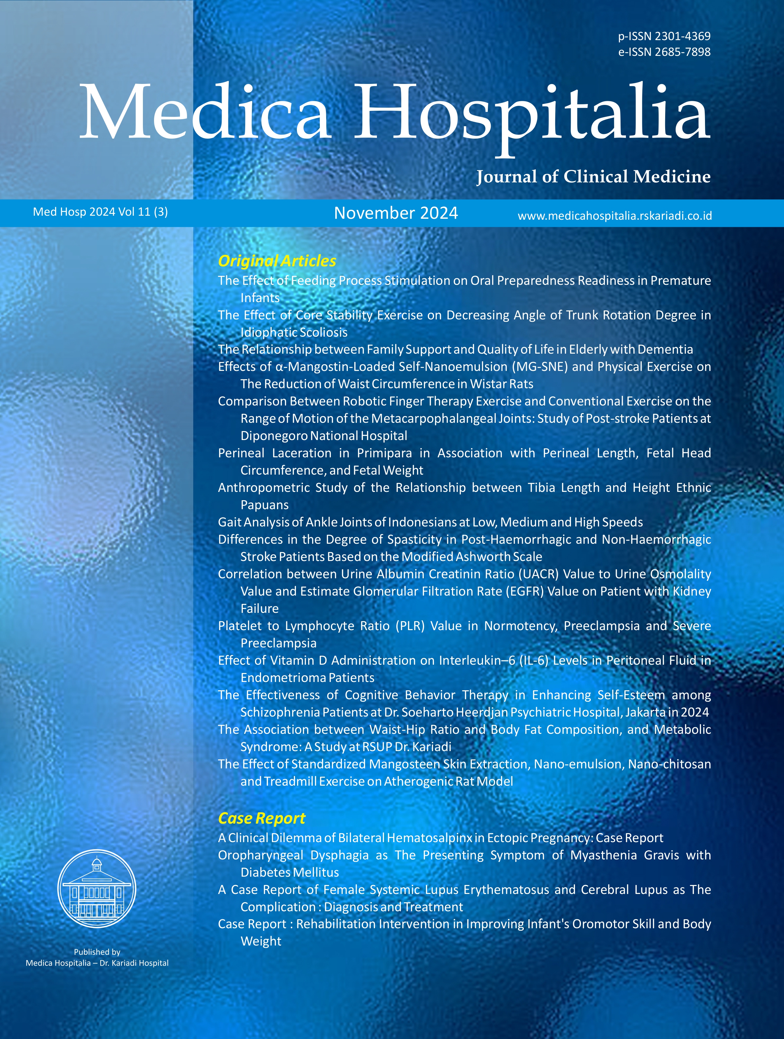 					View Vol. 11 No. 3 (2024): Med Hosp; November 2024
				